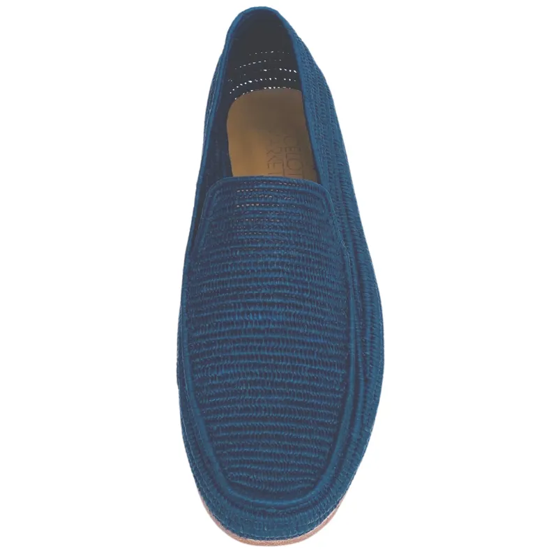 Men's Raffia Loafer (Navy)