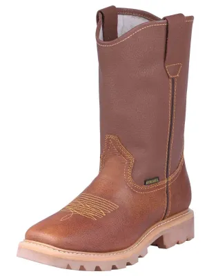 Men's Rodeo Work Boots with helmet in Floter Leather 'El General' Honey 123030