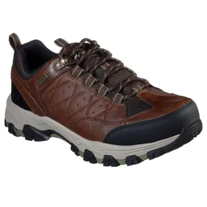 Mens Skechers Brown Helson Waterproof Relaxed Fit Memory Foam Shoes 66282/LTBR