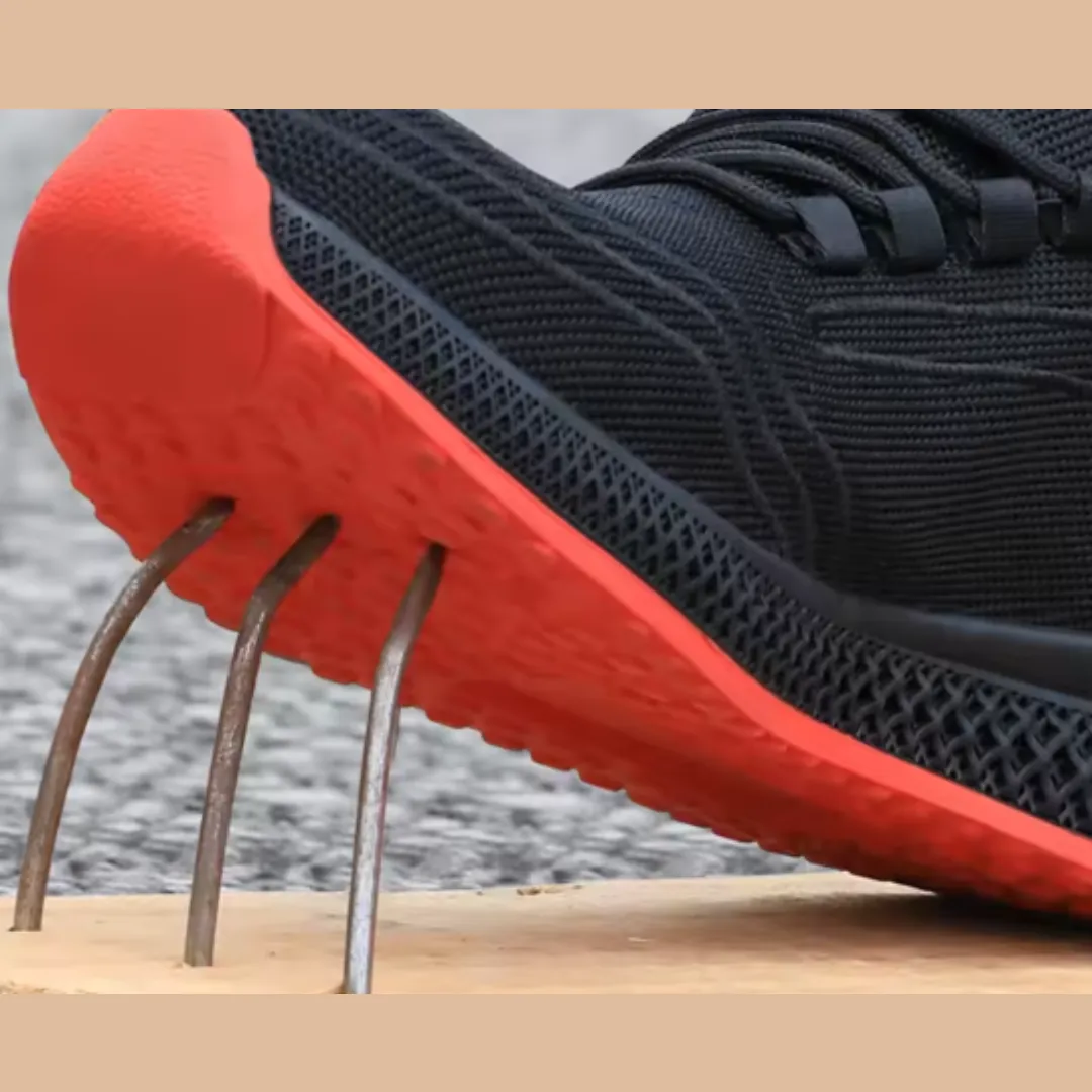 Mesh steel toe safety shoes