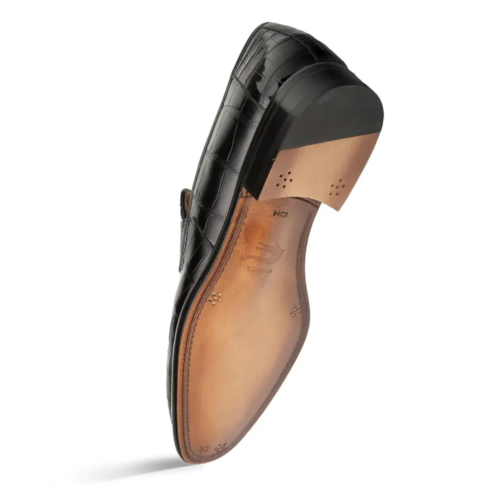 Mezlan Shoes Loafer - Mezlan Alligator Shoes - Mezlan Alligator Dress Shoes  On Sale