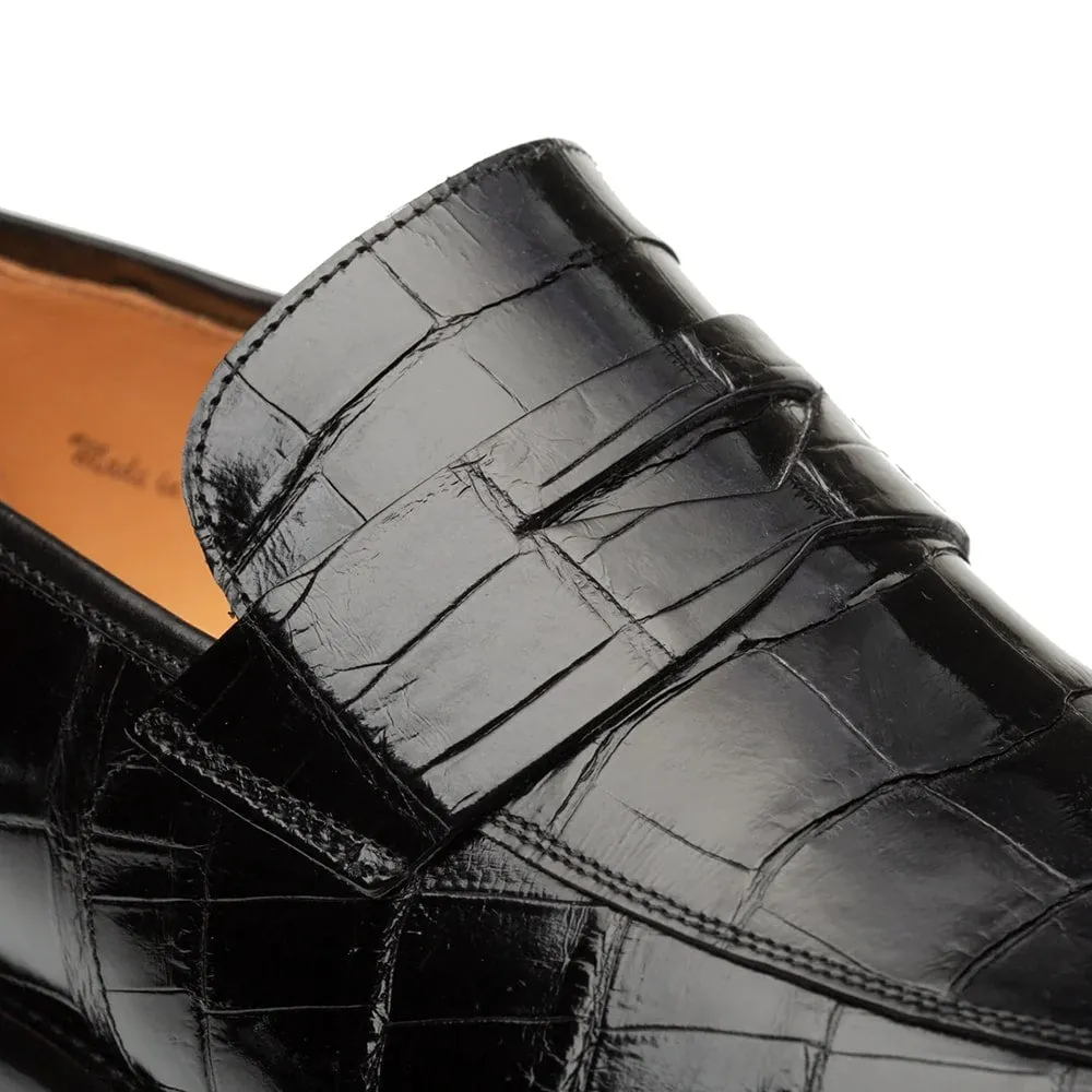 Mezlan Shoes Loafer - Mezlan Alligator Shoes - Mezlan Alligator Dress Shoes  On Sale
