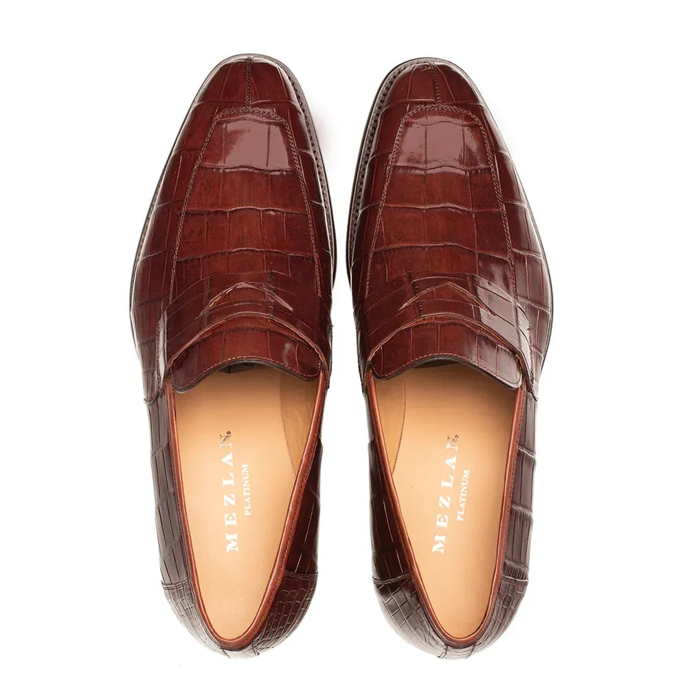 Mezlan Shoes Loafer - Mezlan Alligator Shoes - Mezlan Alligator Dress Shoes  On Sale