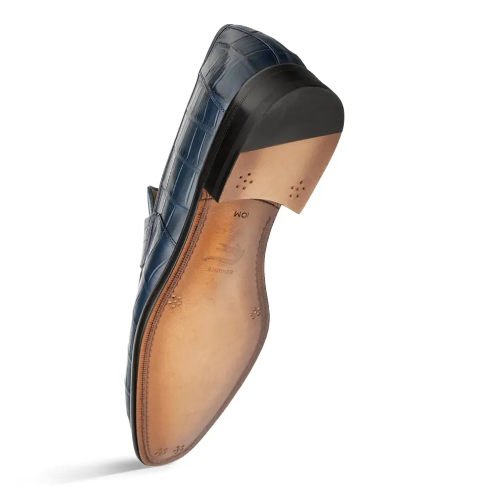 Mezlan Shoes Loafer - Mezlan Alligator Shoes - Mezlan Alligator Dress Shoes  On Sale