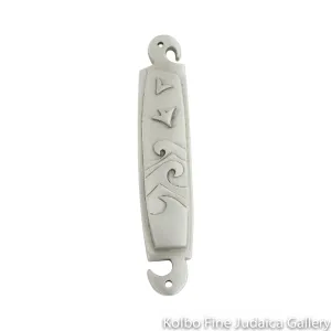Mezuzah, Ocean Design in Pewter