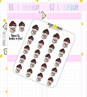 Mimi Bakes a Pie, Fall Pie Stickers Kit (M160)