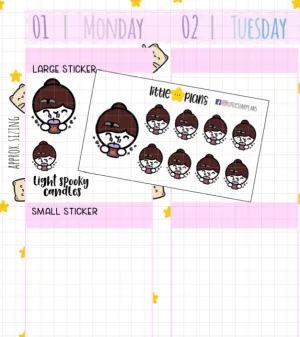 Mimi Halloween Candle Decor (HALF SHEET)