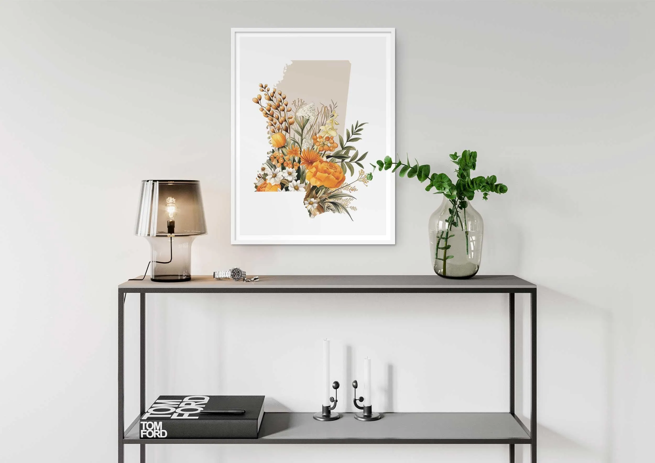 Mississippi Autumn Wall Decor | Fall Art Print | Southern Seasonal Decor for Home | Mississippi Autumn Art