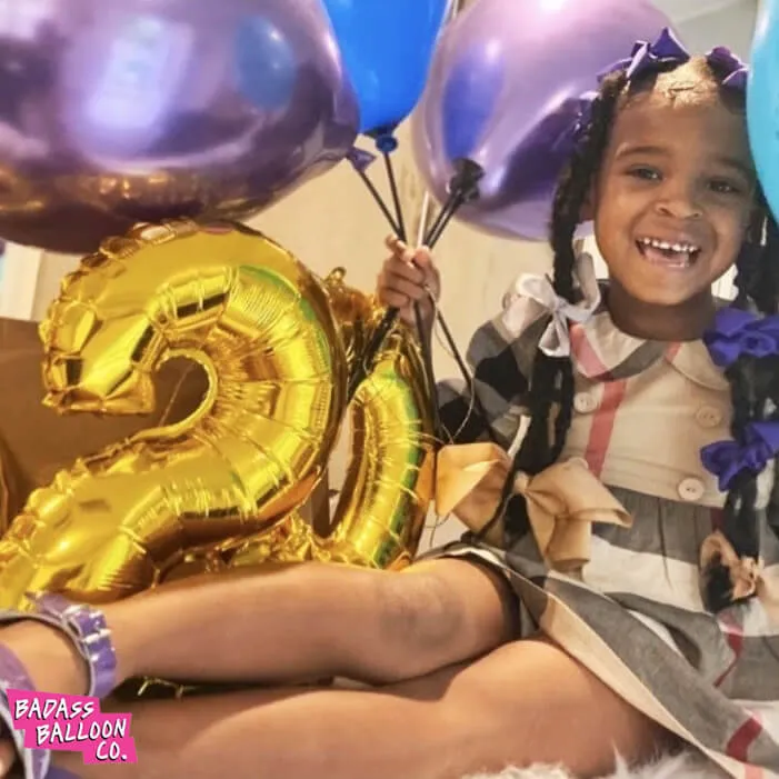 Mixed Color Chrome Birthday Balloon Pack