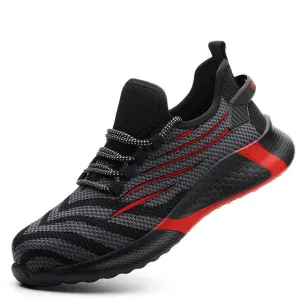 MJYTHF Safety Shoes Men Puncture-Proof Work Sneakers