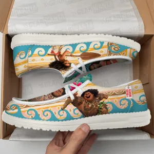 Moana and Maui Canvas Loafer Shoes