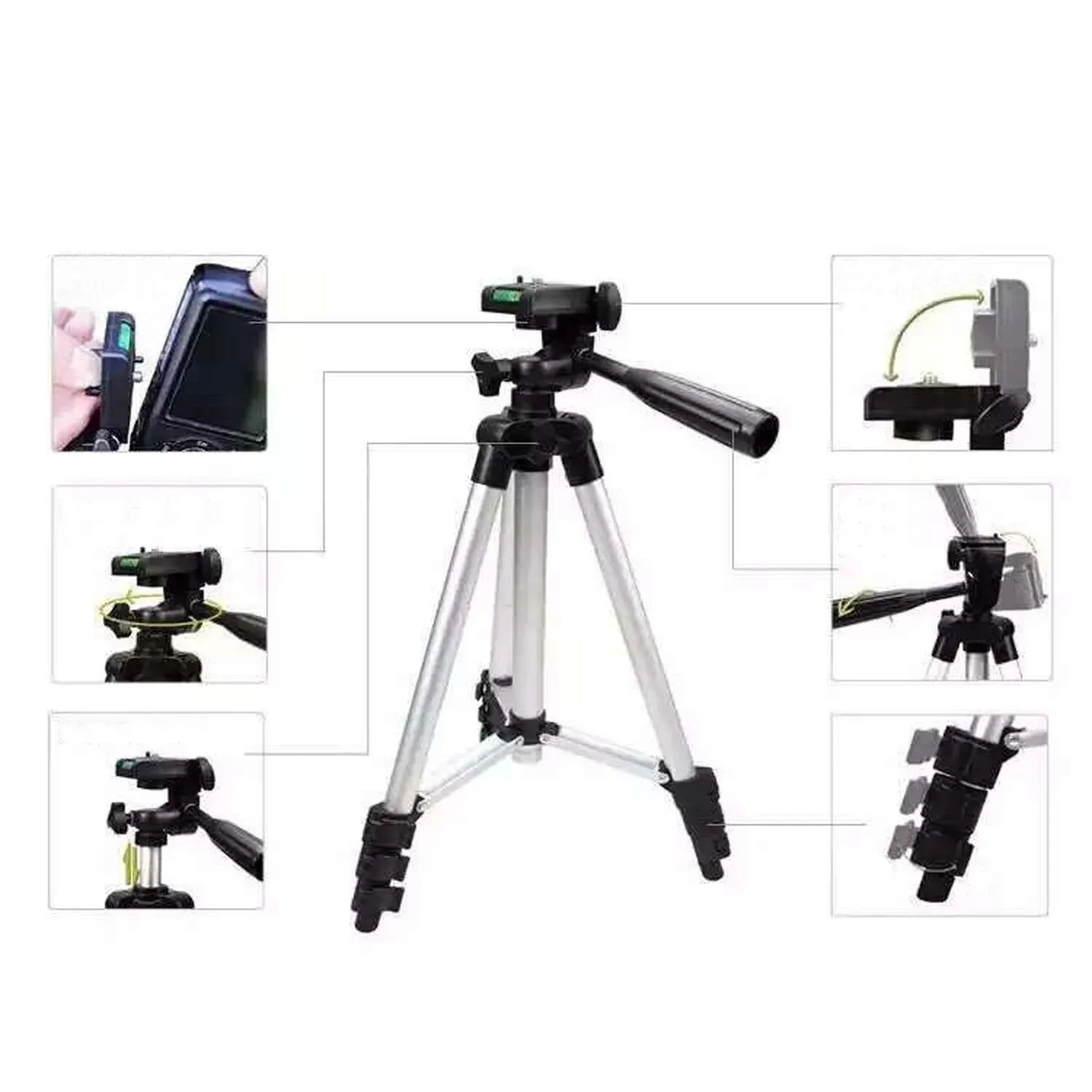 Mobile Phone Tripod Photo Bracket Desktop Tablet Recording Video Shooting Portable Self-Timer Tripod
