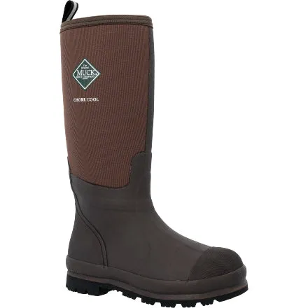 Muck Men's Chore Xpress Cool Tall 17" Waterproof Rubber Work Boot - Brown - CHCT-900