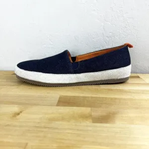 Mulo Men’s US Size 7 Luxury Comfort Blue Denim Espadrille Loafer Slip On Shoes