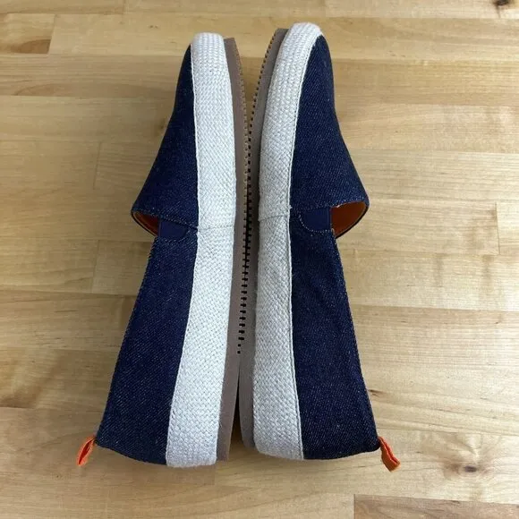 Mulo Men’s US Size 7 Luxury Comfort Blue Denim Espadrille Loafer Slip On Shoes