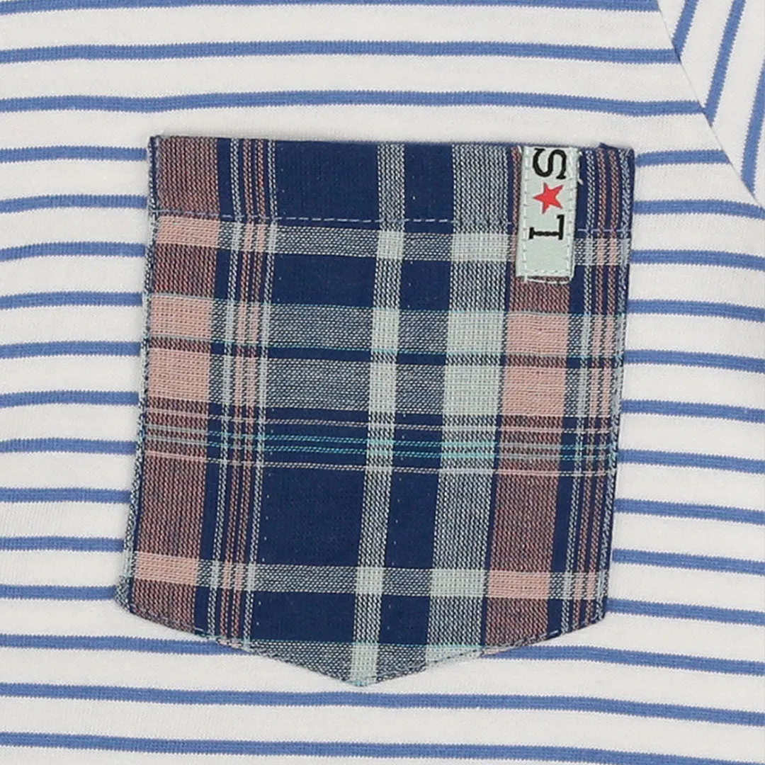 Multicoloured Stripe Print T-Shirt
