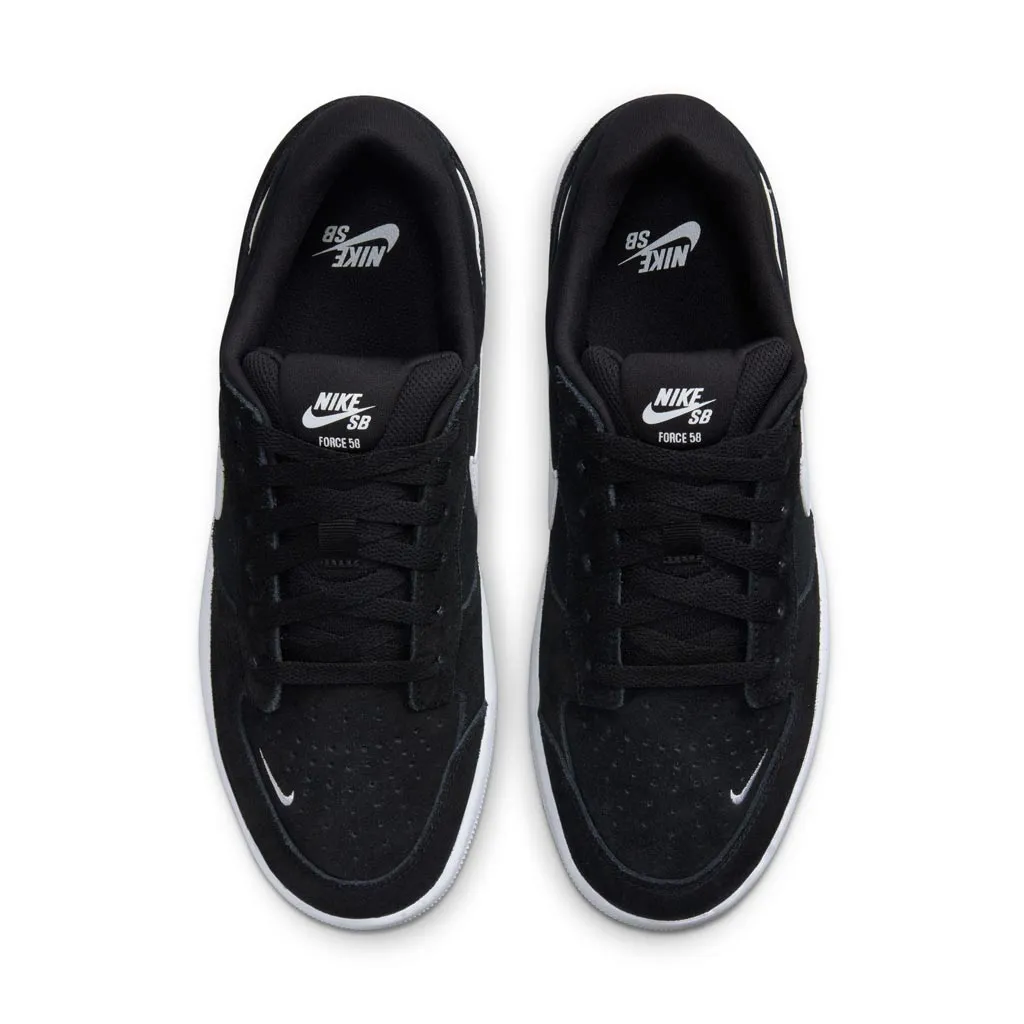 NIKE SB FORCE 58 - BLACK/WHITE-BLACK