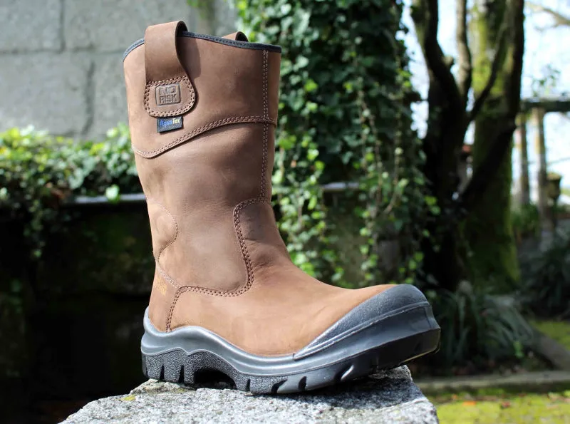 No Risk werkschoen Hawick Aqua-tex XW 1674.02 Metaalvrij S3 Bruin