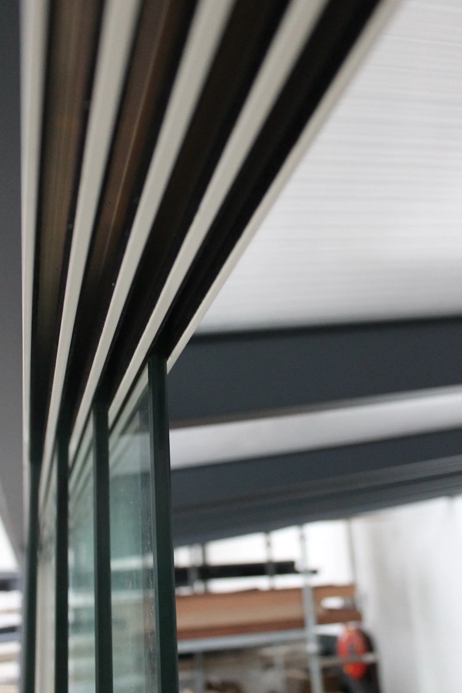 Nova Titan Aluminium Pergola 4m x 3m  optional Glass Sliding Doors - Grey