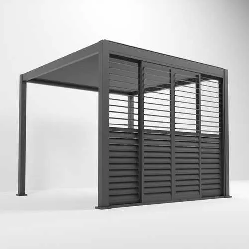 Nova Titan Aluminium Pergola Free Standing Anthracite Grey