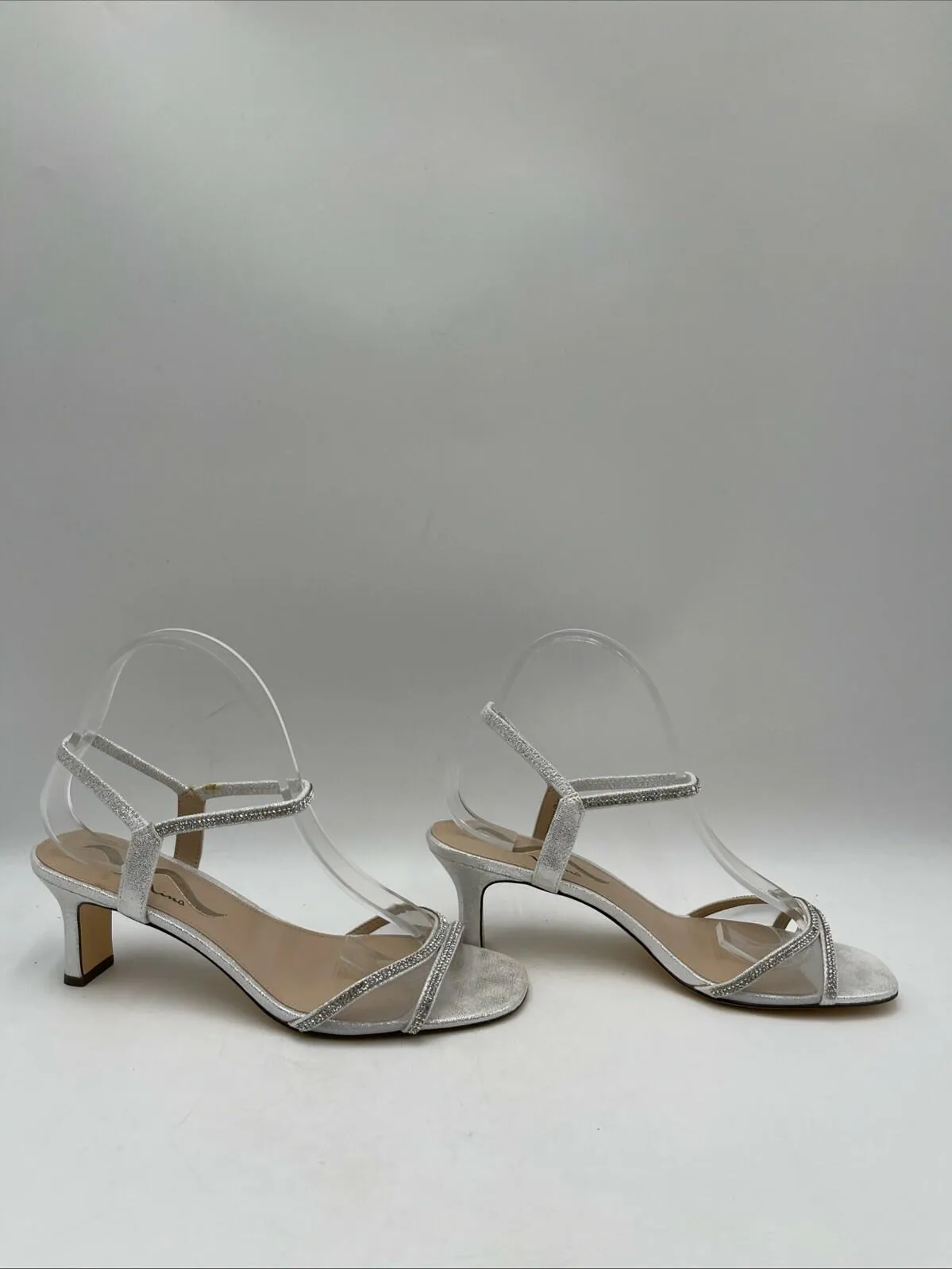 NWB Nina Women's Barron Sandals Silver Size 8.5M