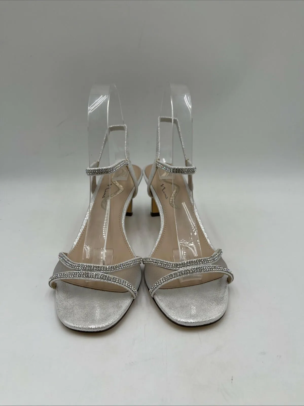 NWB Nina Women's Barron Sandals Silver Size 8.5M