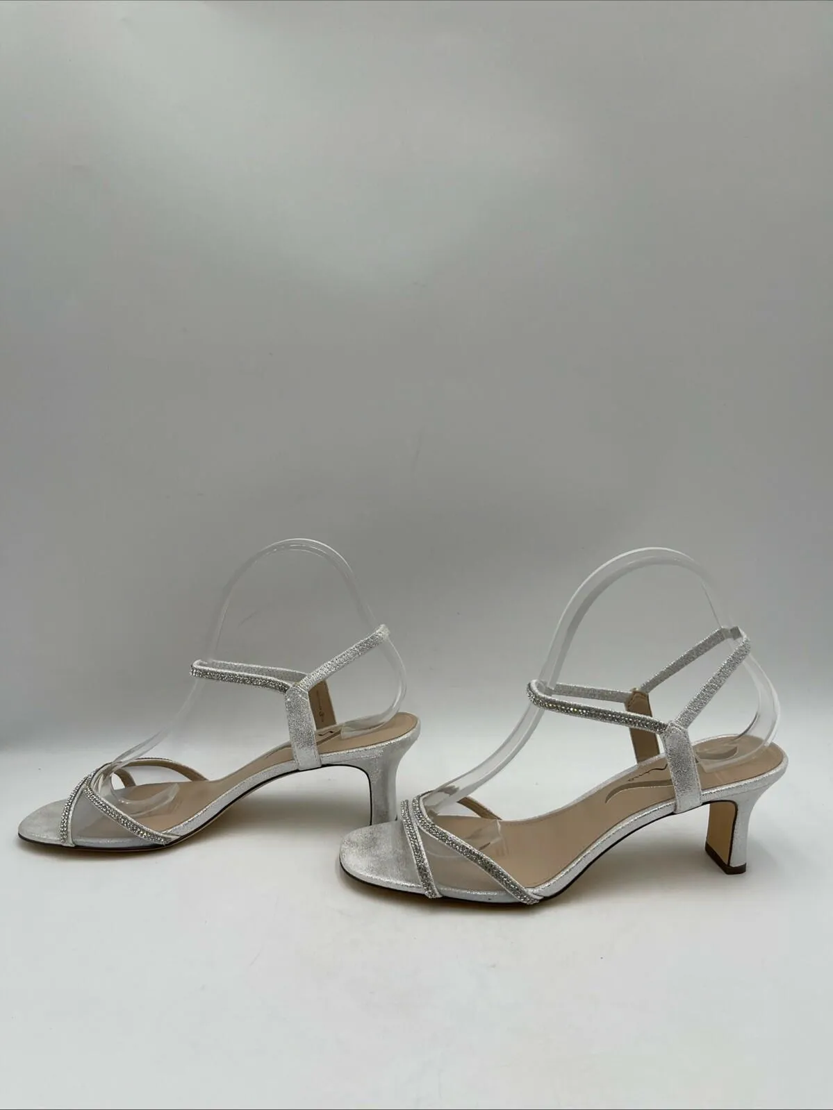 NWB Nina Women's Barron Sandals Silver Size 8.5M