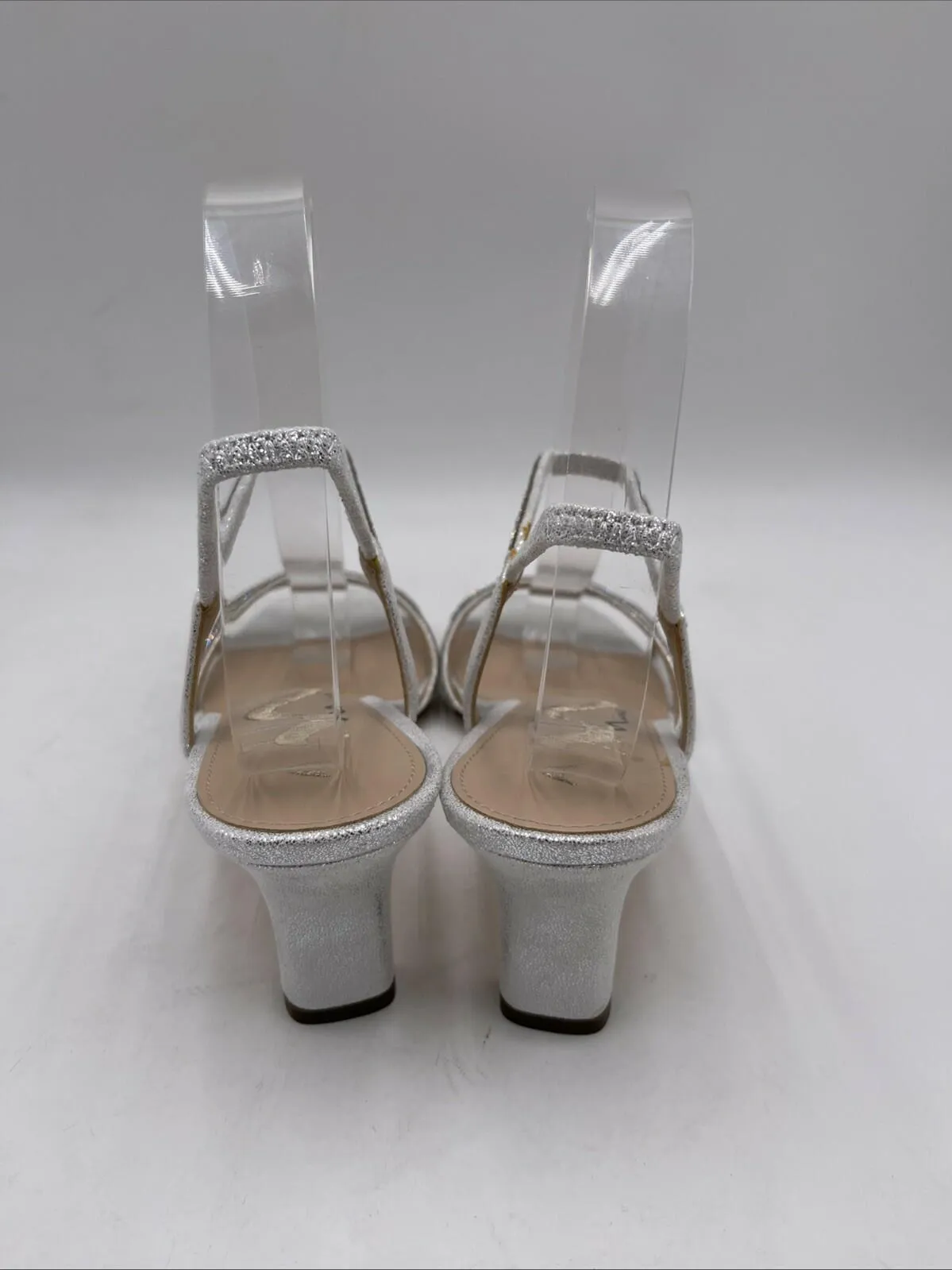 NWB Nina Women's Barron Sandals Silver Size 8.5M