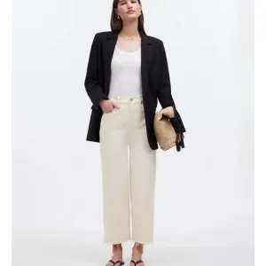 NWT Madewell The Tall Perfect Vintage Wide-Leg Crop Jean Vintage Canvas Size 31T