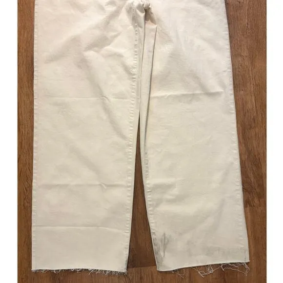 NWT Madewell The Tall Perfect Vintage Wide-Leg Crop Jean Vintage Canvas Size 31T