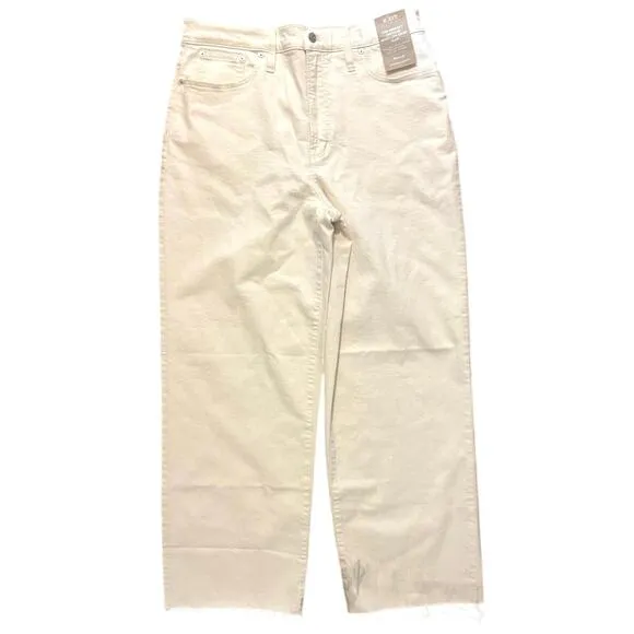 NWT Madewell The Tall Perfect Vintage Wide-Leg Crop Jean Vintage Canvas Size 31T