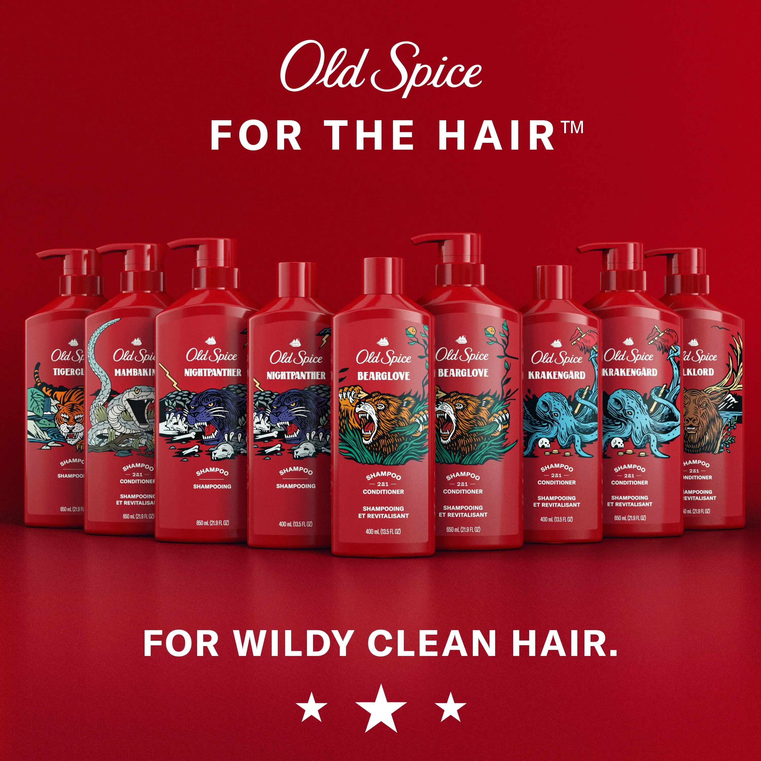 Old Spice 2in1 Mens Shampoo and Conditioner, Krakengard, 22 fl oz
