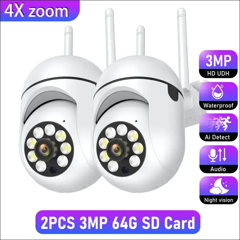 Outdoor 3mp surveillance camera cctv ip wifi camera waterproof external security protection