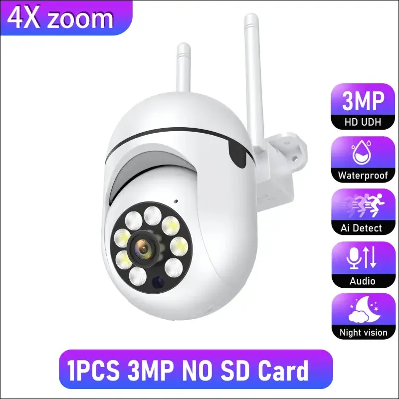 Outdoor 3mp surveillance camera cctv ip wifi camera waterproof external security protection