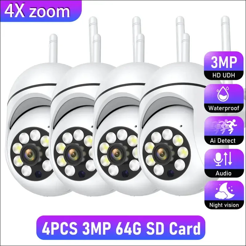 Outdoor 3mp surveillance camera cctv ip wifi camera waterproof external security protection