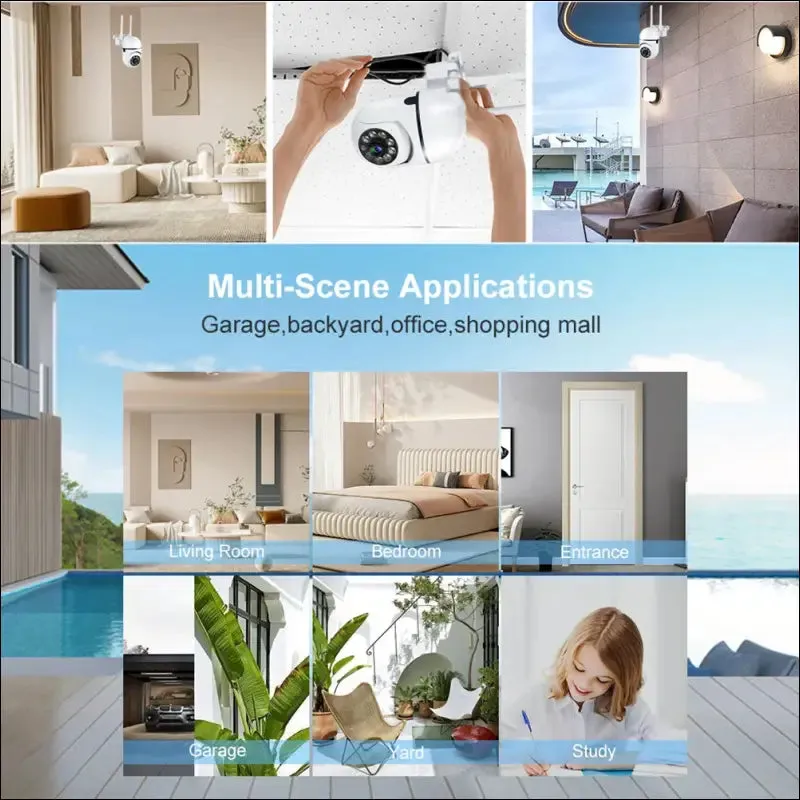 Outdoor 3mp surveillance camera cctv ip wifi camera waterproof external security protection