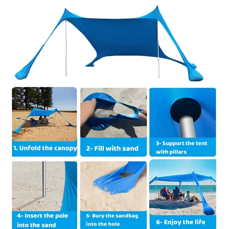 Outdoor Beach Tent Sun Shelter