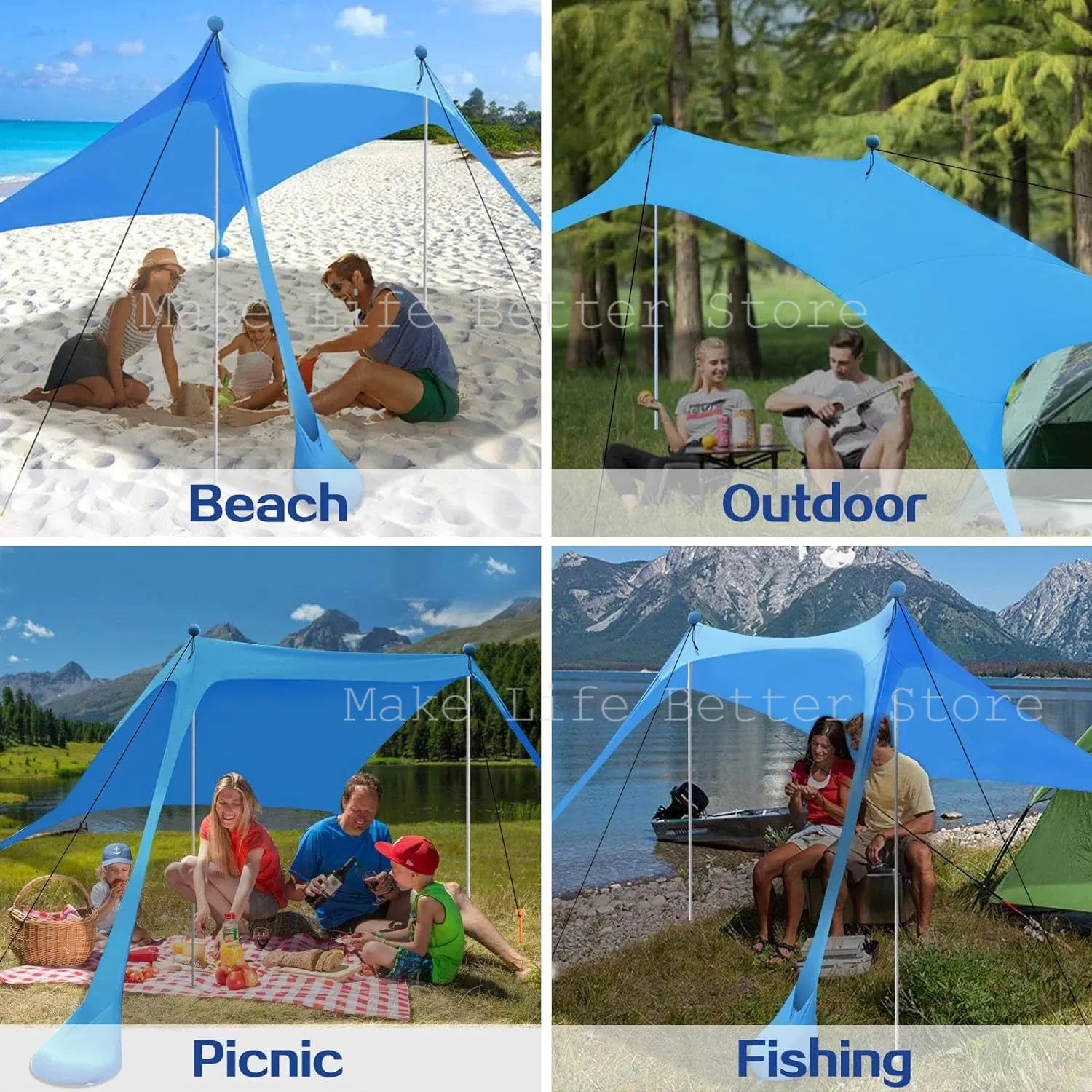 Outdoor Beach Tent Sun Shelter