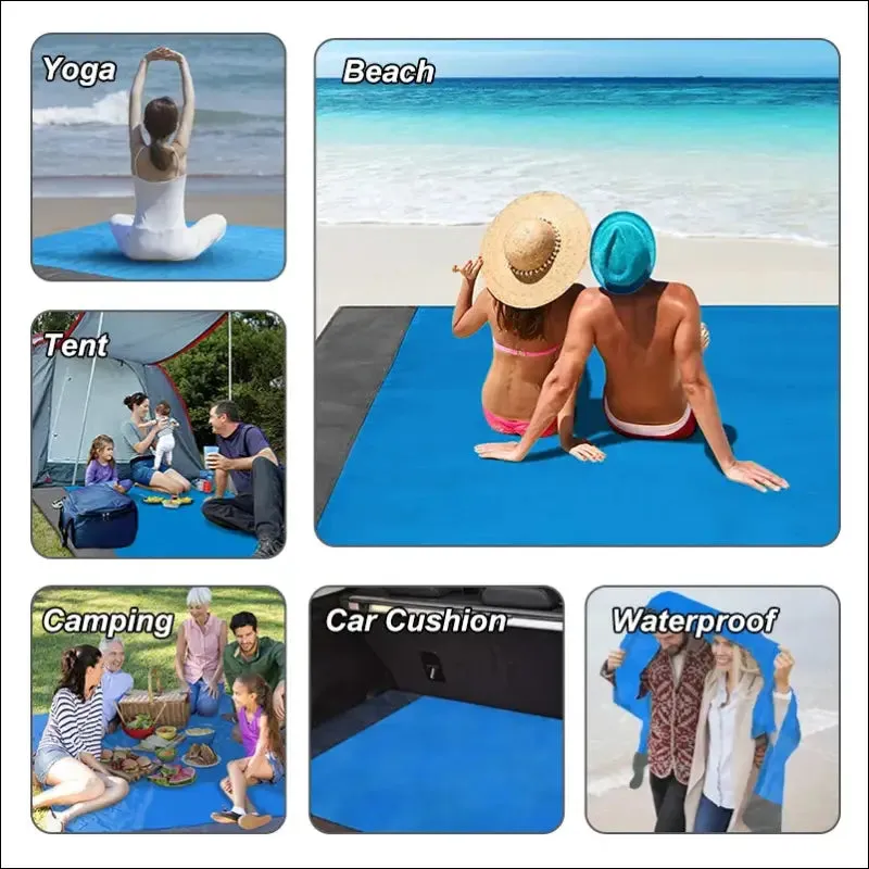 Pacoone waterproof beach blanket outdoor portable picnic mat camping ground mat mattress camping