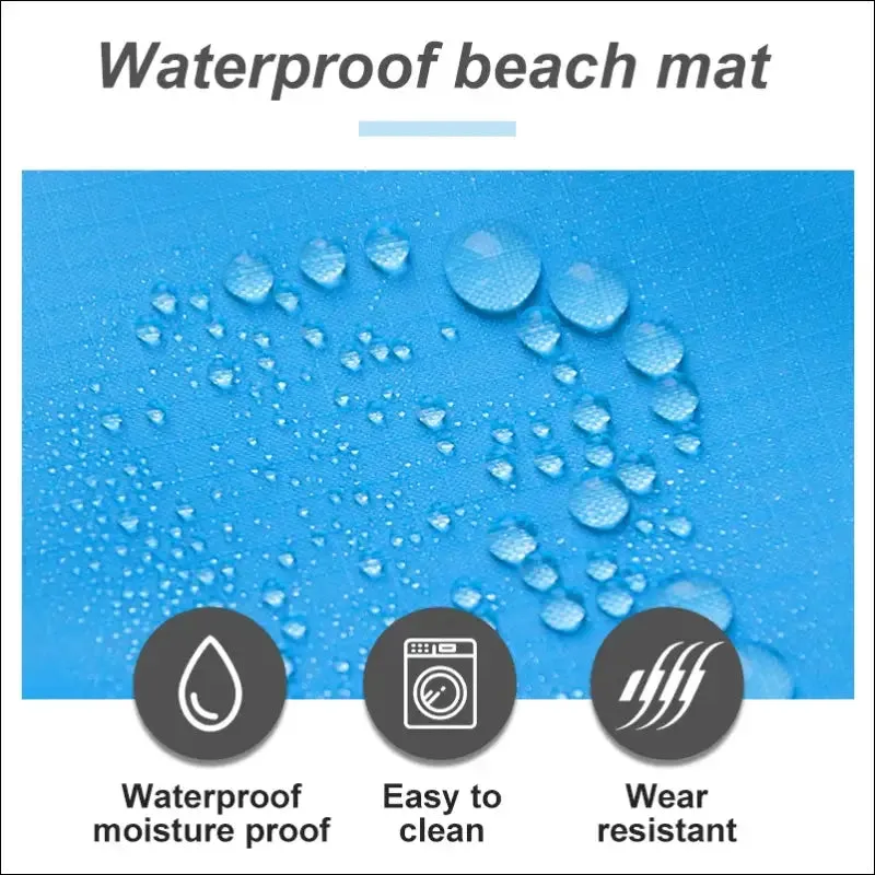Pacoone waterproof beach blanket outdoor portable picnic mat camping ground mat mattress camping