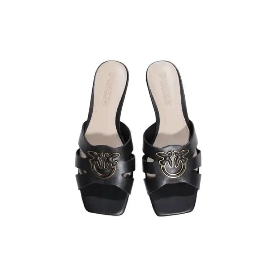 Pinko Women's White Leather Sandals for Spring/Summer