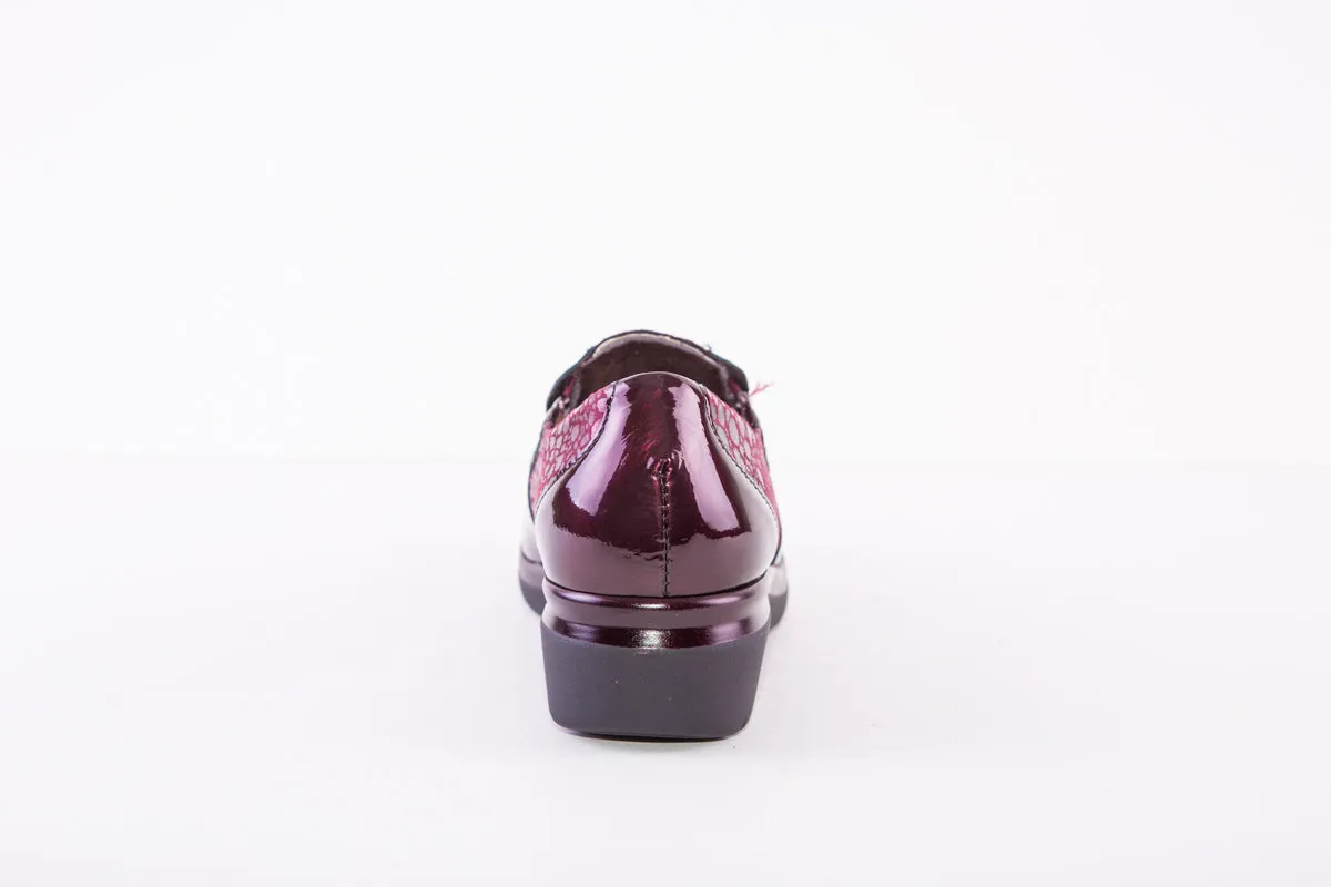 PITILLOS 1610 SLIP-ON COMFORT SHOE - WINE
