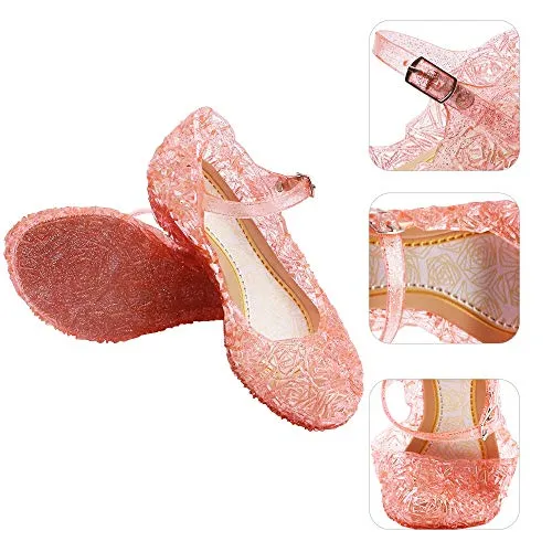 Princess Girls Sandals Jelly Shoes (Pink)
