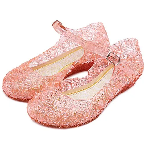 Princess Girls Sandals Jelly Shoes (Pink)