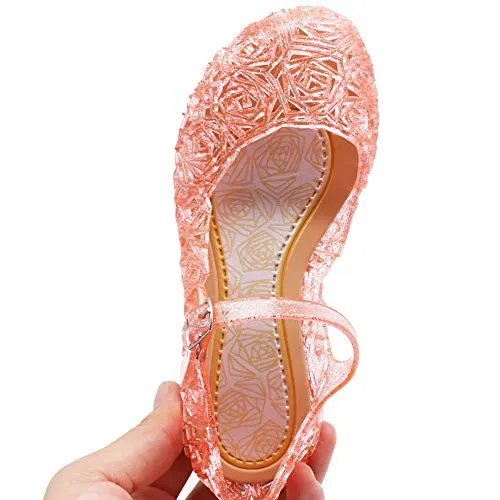 Princess Girls Sandals Jelly Shoes (Pink)