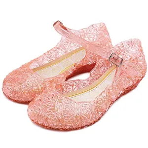 Princess Girls Sandals Jelly Shoes (Pink)