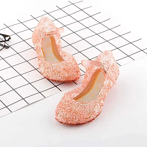 Princess Girls Sandals Jelly Shoes (Pink)