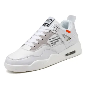 Print men's casual shoes spring and autumn new fashion breathable men's casual shoes white shoes