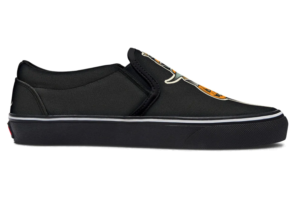 Pumpkin Dagger Slip On Shoes