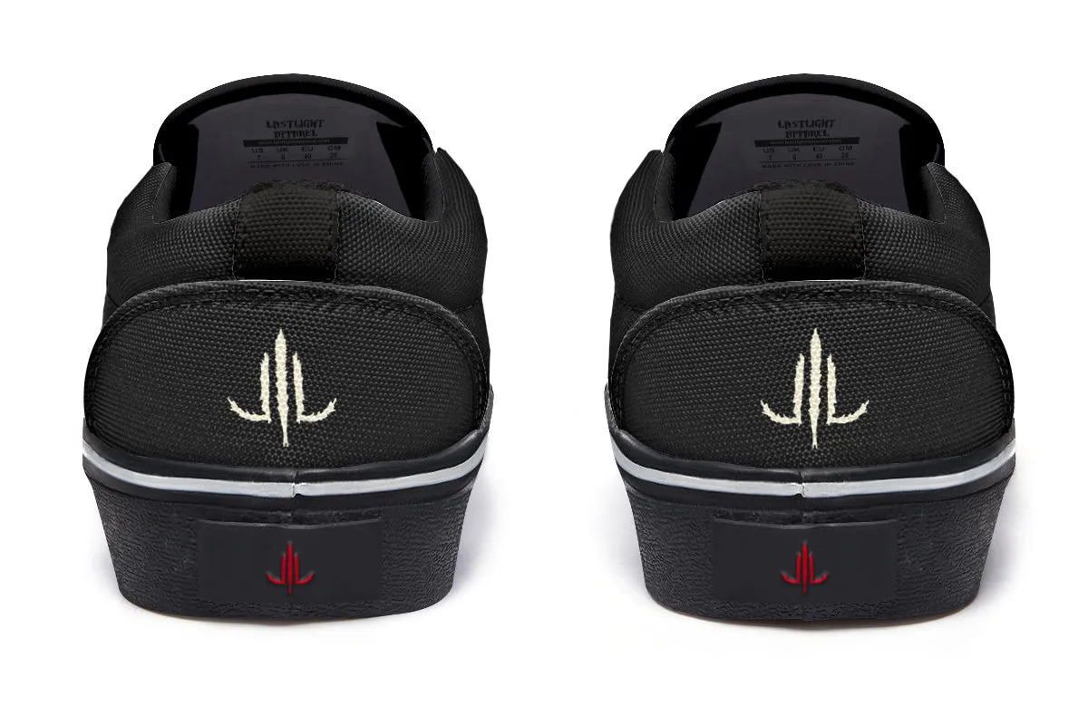 Pumpkin Dagger Slip On Shoes